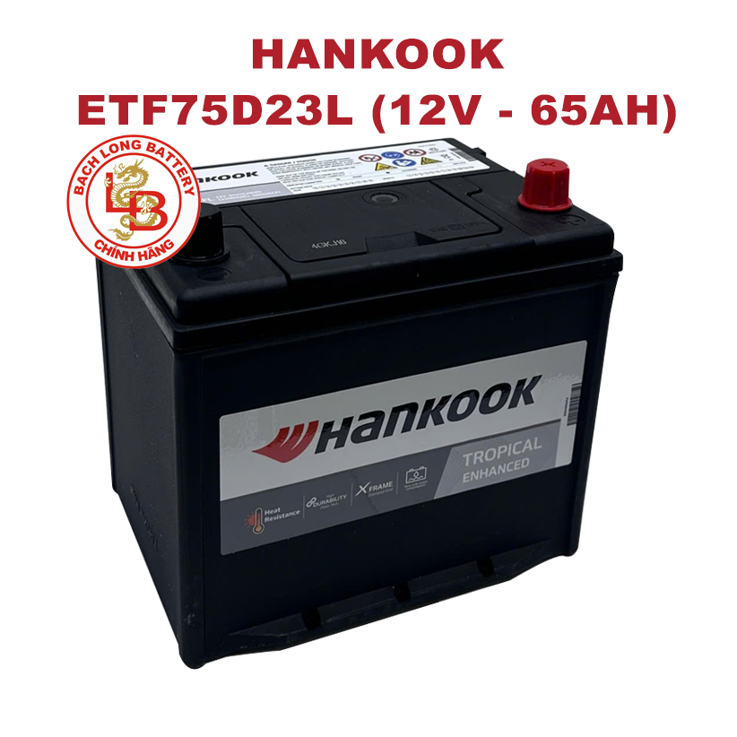 Ắc Quy HANKOOK ETF 75D23L (12V-65Ah)