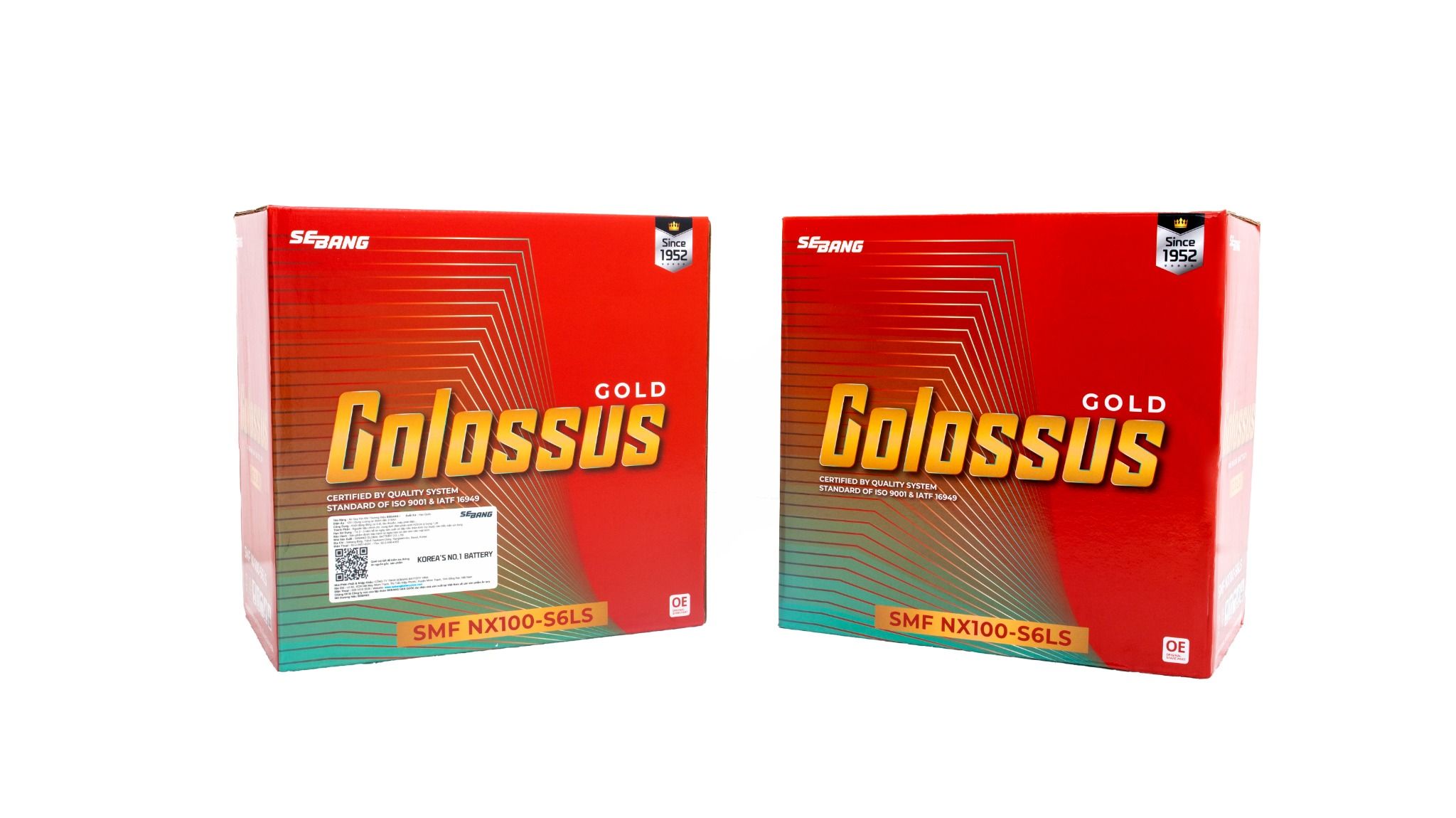  Ắc Quy COLOSSUS SMF NX100-S6LS (12V-45Ah) 