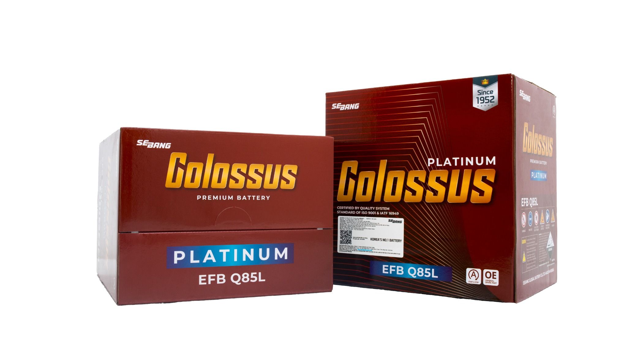 Ắc Quy COLOSSUS EFB Q85L (12V-65Ah)