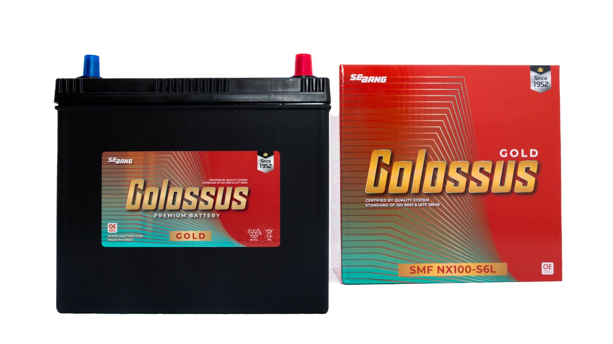  Ắc Quy COLOSSUS SMF NX100-S6L (12V-45Ah) 