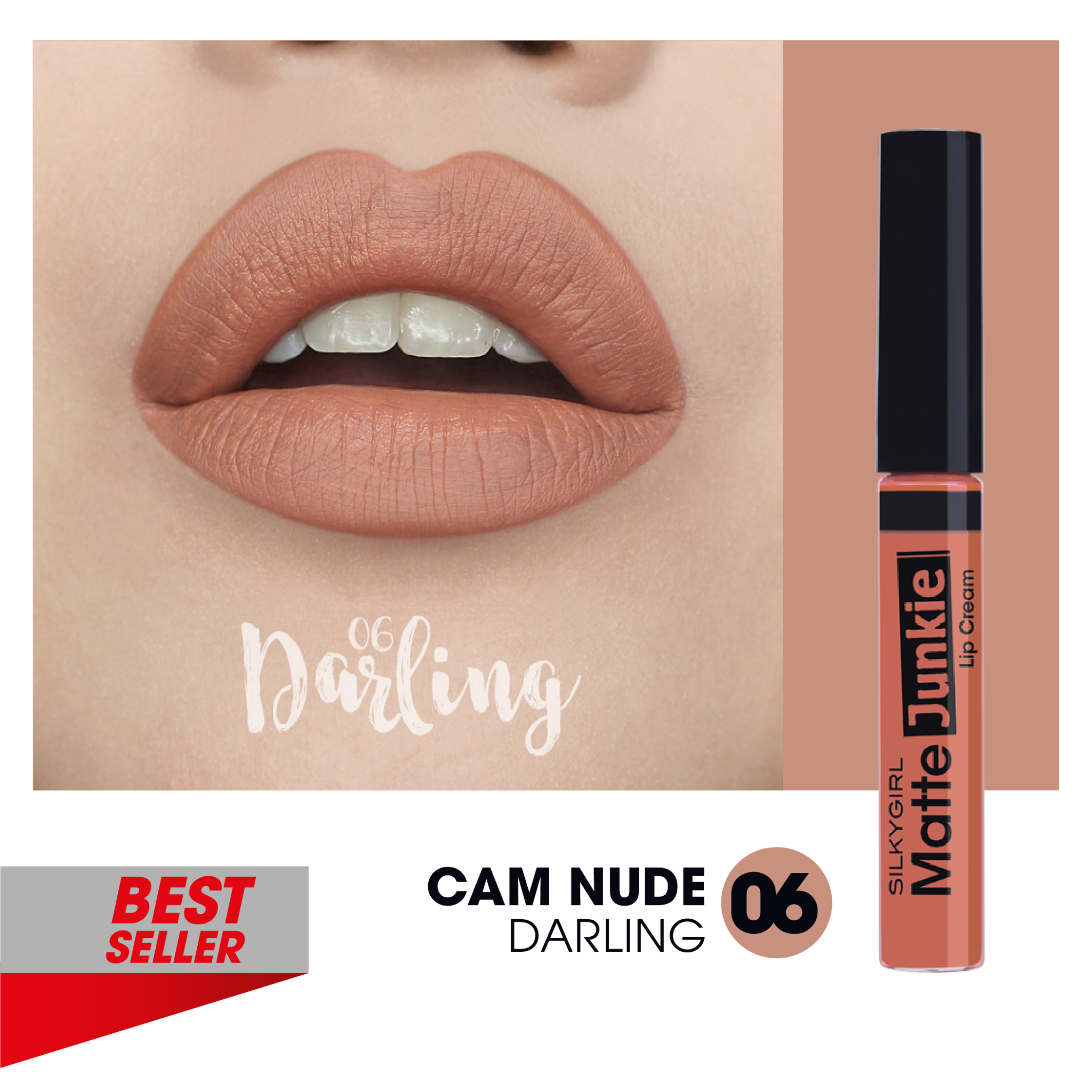 Son kem Silkygirl Matte Junkie Lip Cream - 05 Vixen