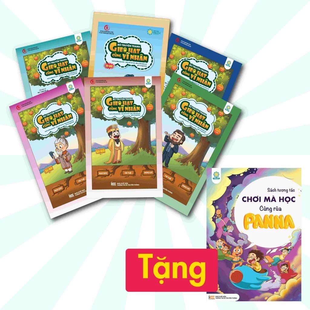 Toàn Tập 6 Bộ Gieo Hạt Cùng Vĩ Nhân (Tặng Sách Tương Tác) Toàn Tập 6 Bộ Gieo Hạt Cùng Vĩ Nhân (Tặng Sách Tương Tác)