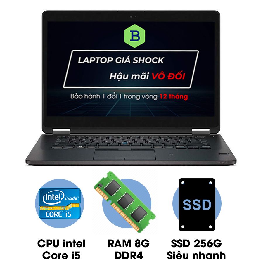 Laptop cũ Dell Latitude E7470 Core i5 6300U