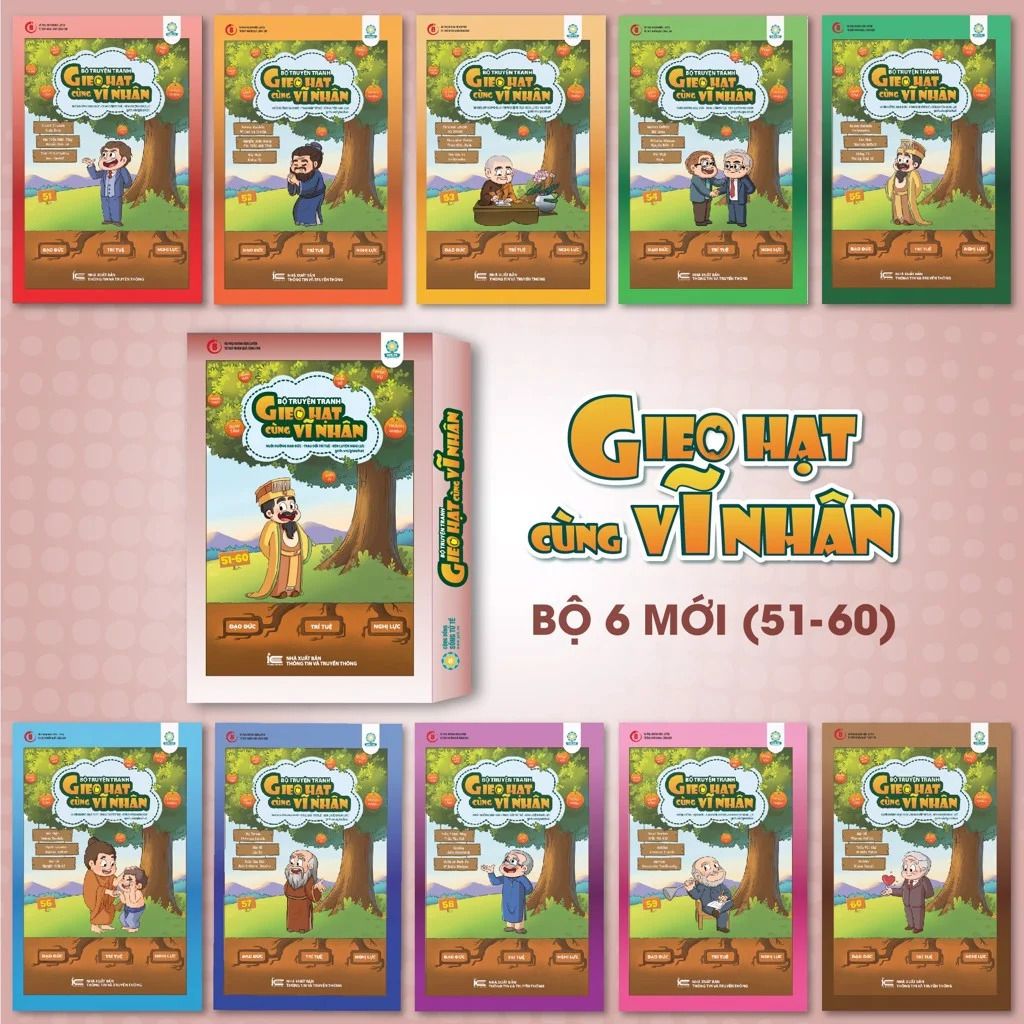 Gieo Hạt Cùng Vĩ Nhân - Bộ 6 (10 Cuốn) Gieo Hạt Cùng Vĩ Nhân - Bộ 6 (10 Cuốn)