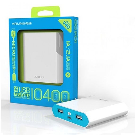 Pin Sạc Dự Phòng ARUN Y39s 10.400 mAh (NK) Pin Sạc Dự Phòng ARUN Y39s 10.400 mAh (NK)