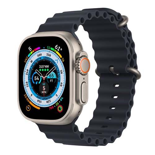 Apple Watch Ultra 49mm (LTE) MNHG3 Viền Titan - Dây cao su