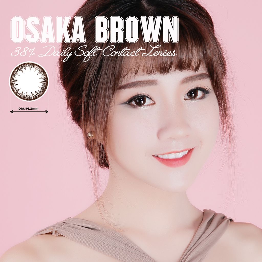 Kính áp tròng dùng 1 ngày màu OSAKA BROWN