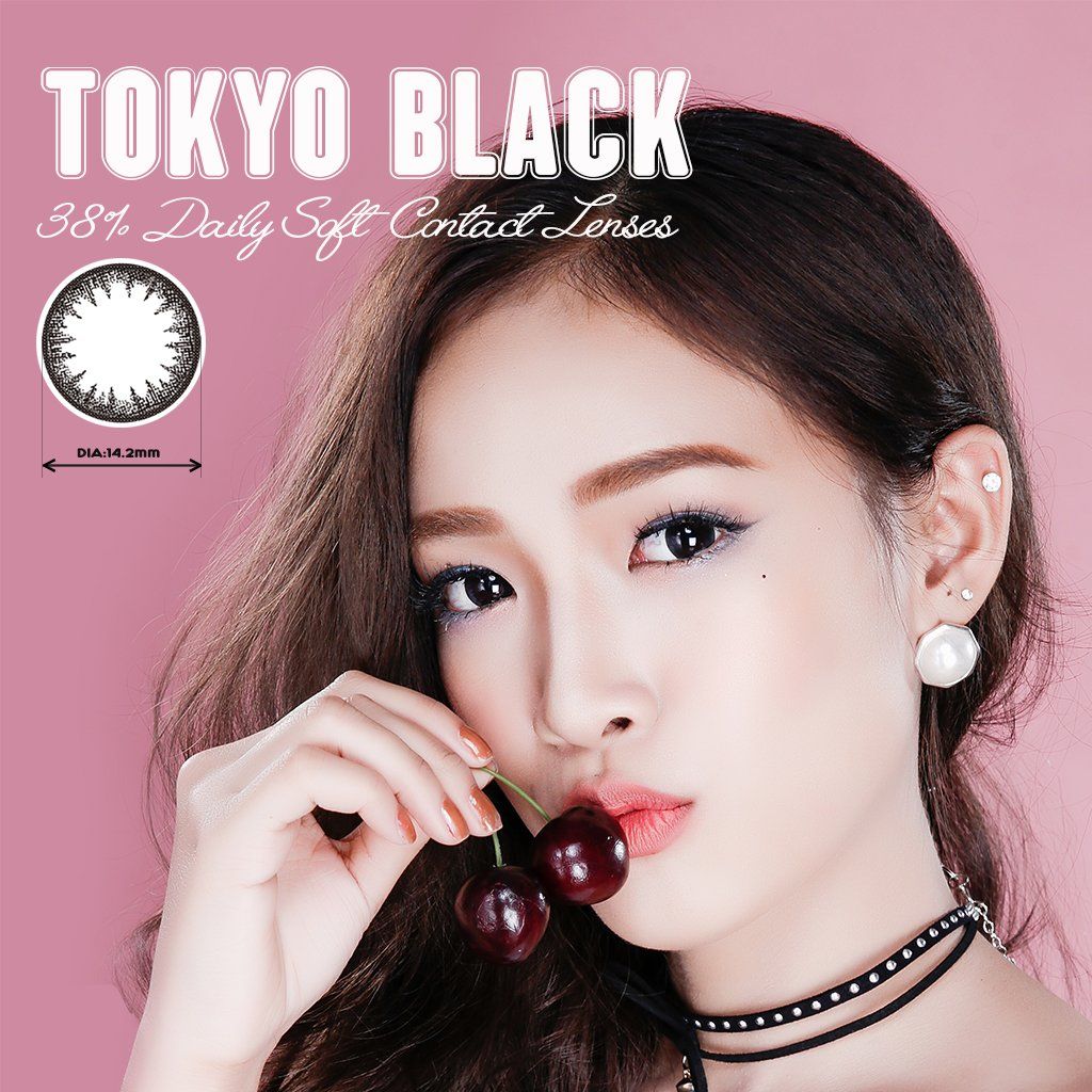Kính áp tròng dùng 1 ngày màu TOKYO BLACK