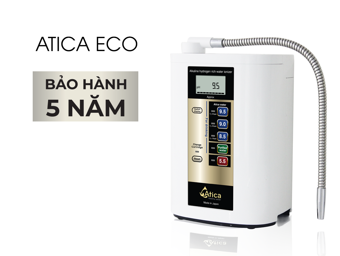 Máy tạo nước ion kiềm giàu Hydro Atica ECO