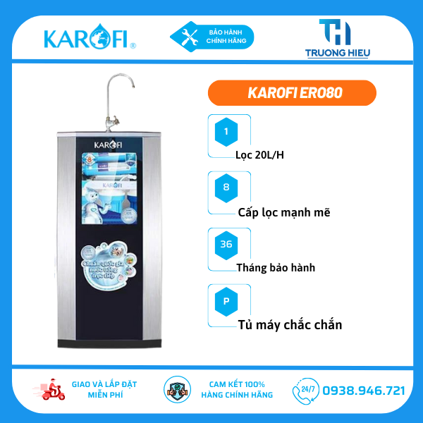 MÁY LỌC NƯỚC KAROFI ERO (ERO80)