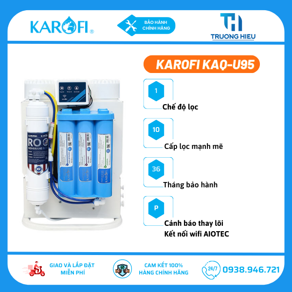Máy lọc nước Để Gầm Karofi KAQ-U95