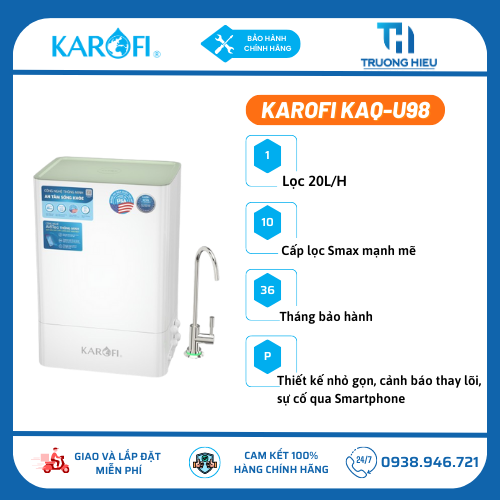 Máy Lọc Nước Karofi KAQ-U98