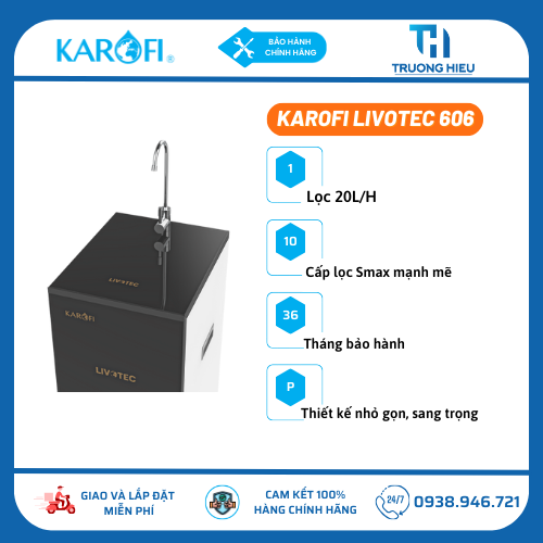 Máy Lọc Nước Karofi Livotec 606