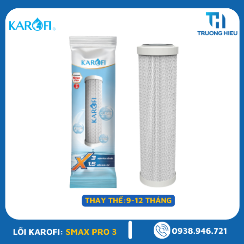 LÕI LỌC NƯỚC KAROFI SMAX PRO 3