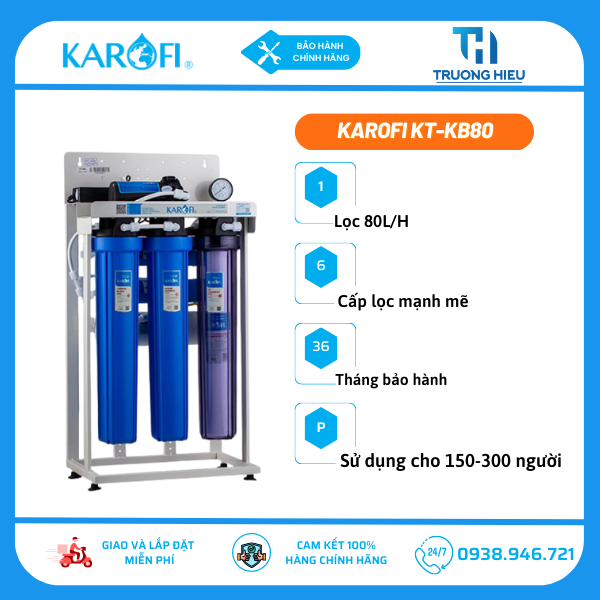 Máy lọc nước bán công nghiệp KT-KB80 (Không bình áp)