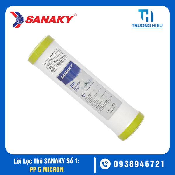 Lõi Lọc Thô Sanaky Số 1 - PP 5 Micron