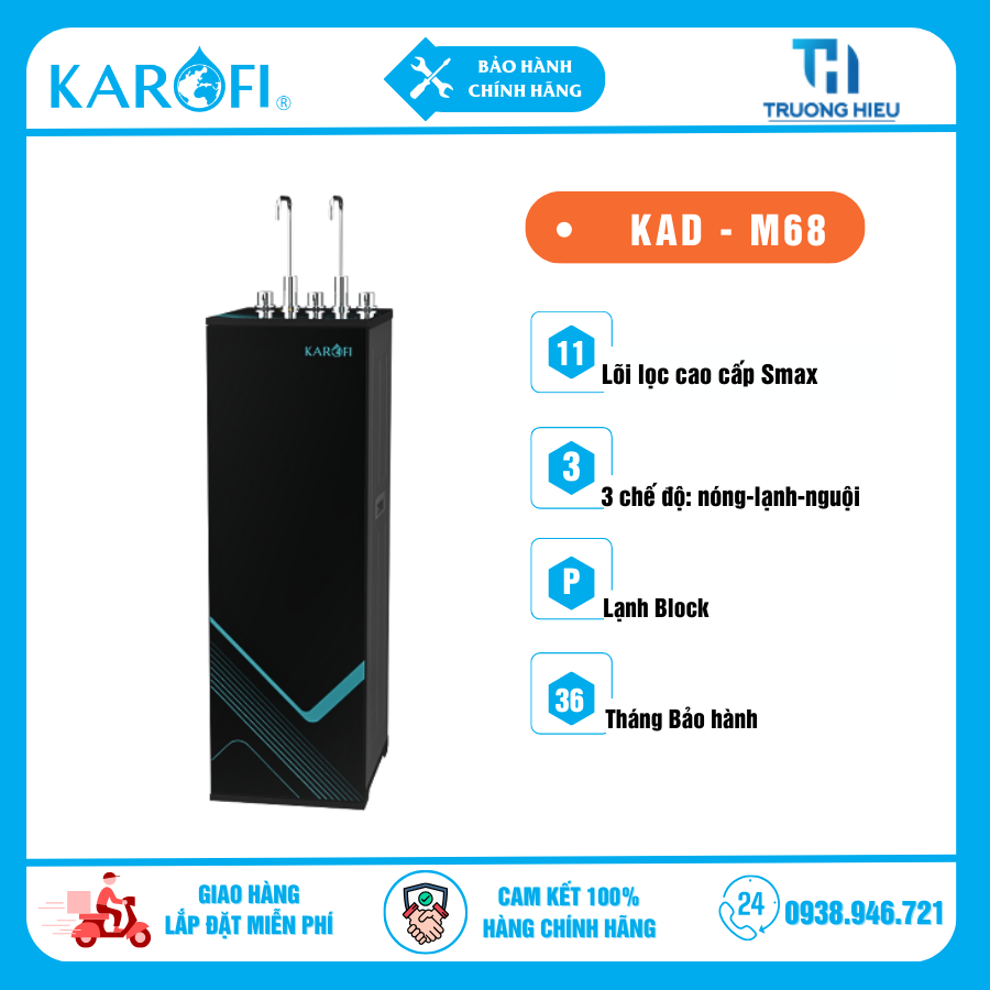 Máy Lọc Nước Nóng Lạnh KAROFI KAD-M68