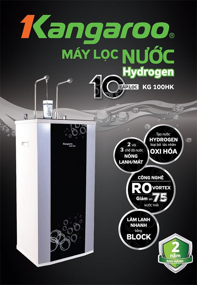 Máy lọc nước Kangaroo Hydrogen 2 vòi KG100HK