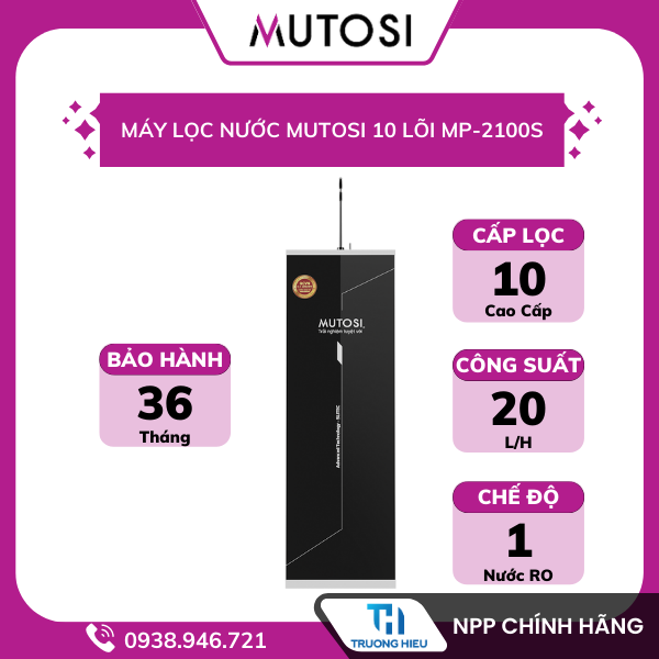 Máy lọc nước Mutosi 10 lõi MP-2100S