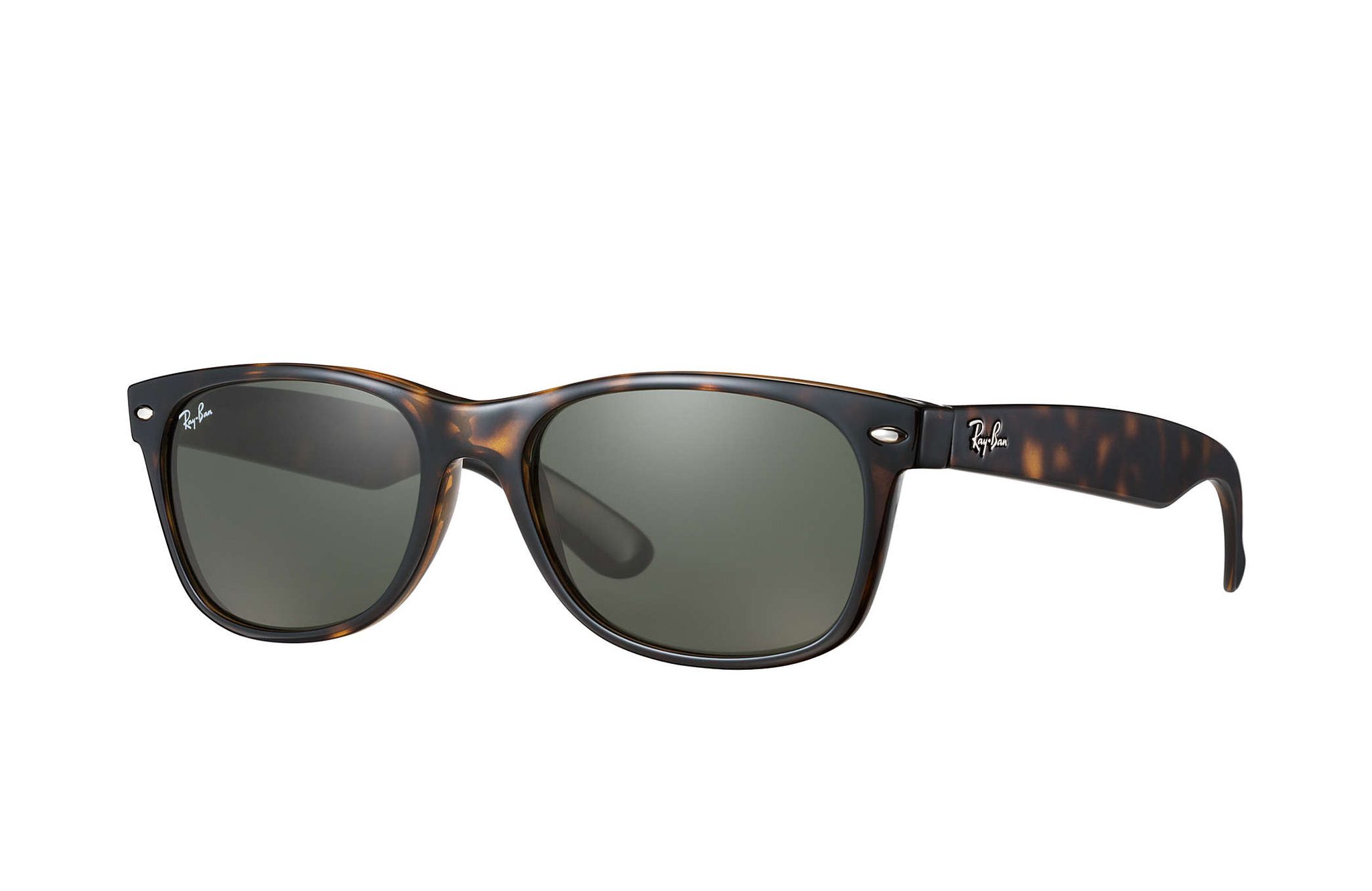 RB2132 902 52-18 Kính râm Ray-Ban chính hãng RAY-BAN NEWWAYFARER gọng đồi mồi, mắt xanh G-15