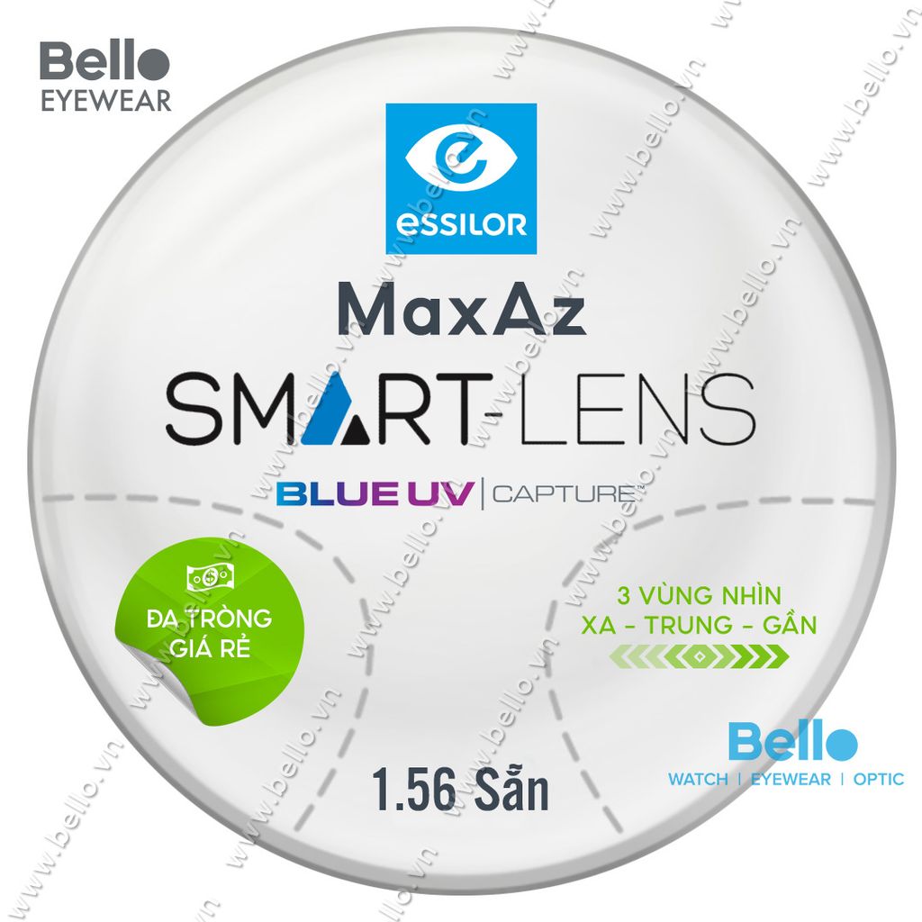  Đa Tròng Giá Rẻ Essilor Smart-Lens BlueUV Capture 