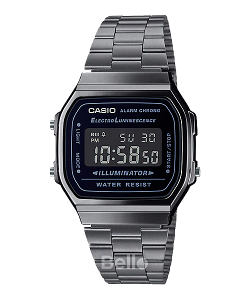  [Pin Miễn Phí Trọn Đời] A168WGG-1BDF - Đồng hồ Casio - Tem vàng chống giả 