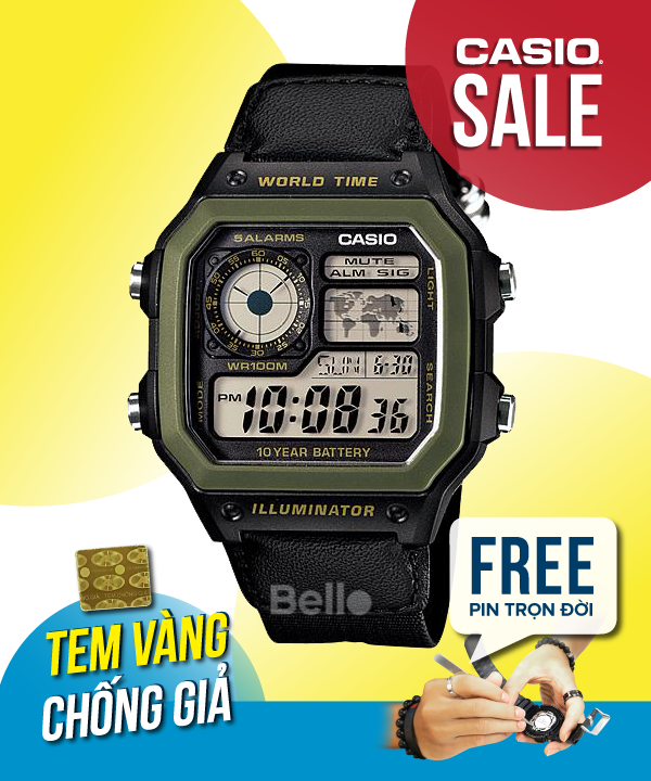 Casio Standard AE-1200WHB-1B