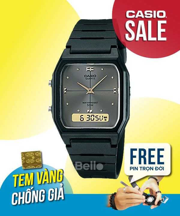 Đồng hồ Casio AW-48HE-8A chính hãng, giá rẻ, Thay Pin Trọn Đời