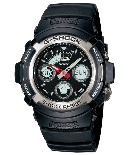  [Pin Miễn Phí Trọn Đời] AW-590-1A - Đồng hồ G-Shock Nam - Tem Vàng Chống Giả 