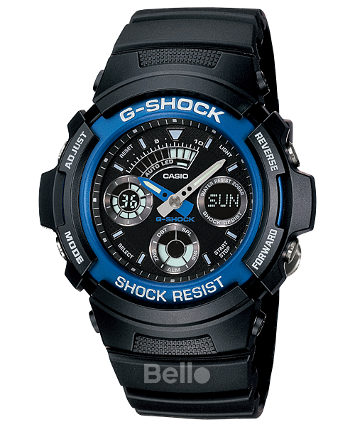  [Pin Miễn Phí Trọn Đời] AW-591-2A - Đồng hồ G-Shock Nam - Tem Vàng Chống Giả 