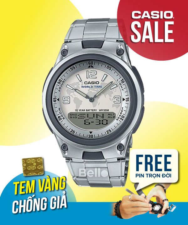 Đồng hồ Casio Nam AW-80D-7A2 chính hãng, giá rẻ, Thay Pin Trọn Đời