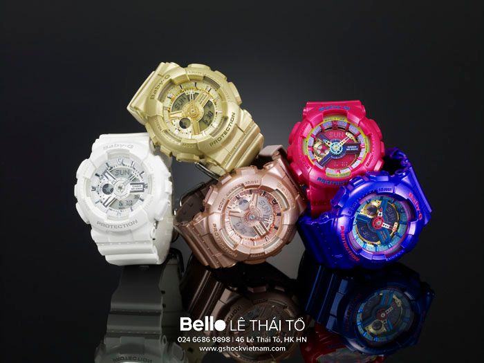 BA-111-9A - Đồng hồ Casio G-Shock chính hãng - Dây, vỏ và mặt một màu cơ bản, đồng hồ thiết kế ôm sát.
