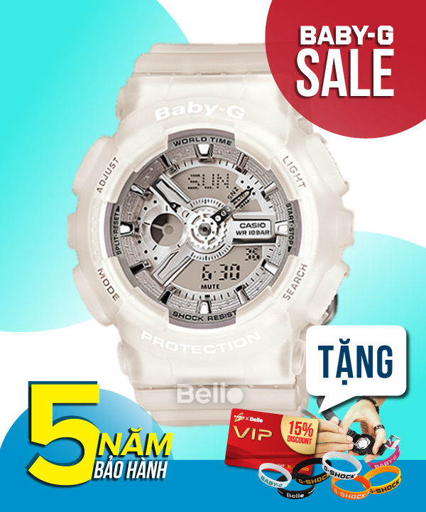 Baby-G BA-110-7A2 - Đồng hồ Casio Baby-G Chính hãng - G-Shock Nữ Giá rẻ