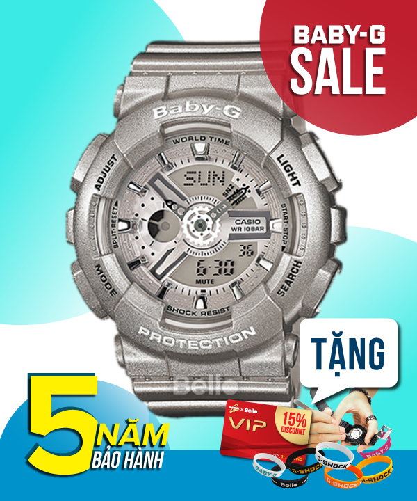 Baby-G BA-110-8A - Đồng hồ Casio Baby-G Chính hãng - G-Shock Nữ Giá rẻ