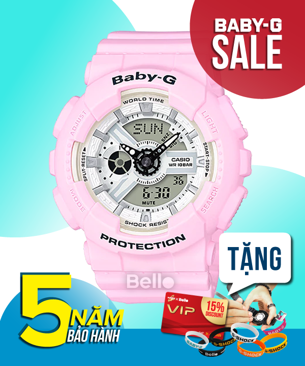 Baby-G BA-110BE-4A - Đồng hồ Casio Baby-G Chính hãng - G-Shock Nữ Giá rẻ