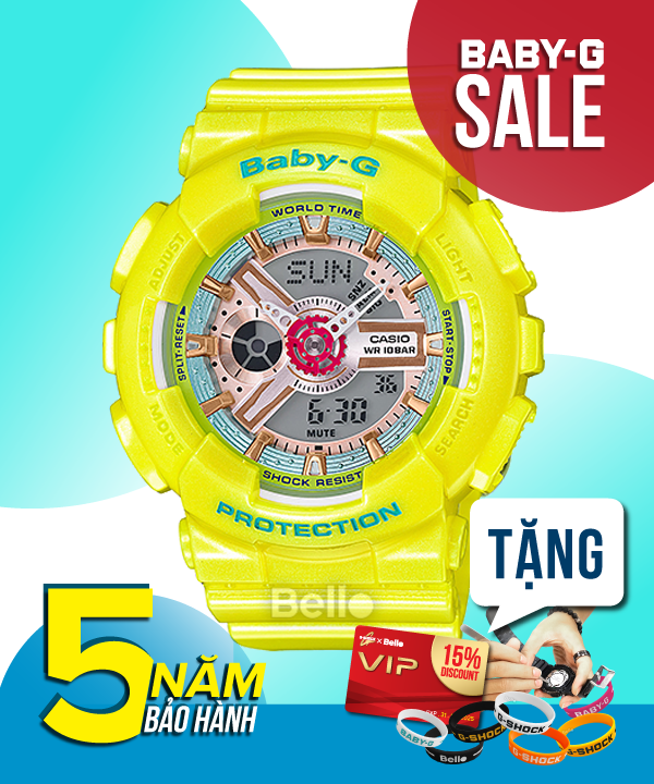 Baby-G BA-110CA-9A - Đồng hồ Casio Baby-G Chính hãng - G-Shock Nữ Giá rẻ