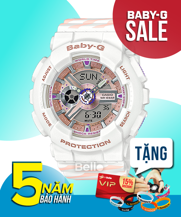 Baby-G BA-110CH-7A - Đồng hồ Casio Baby-G Chính hãng - G-Shock Nữ Giá rẻ