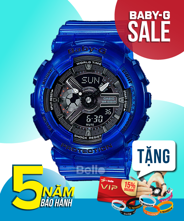 Baby-G BA-110CR-2A - Đồng hồ Casio Baby-G Chính hãng - G-Shock Nữ Giá rẻ