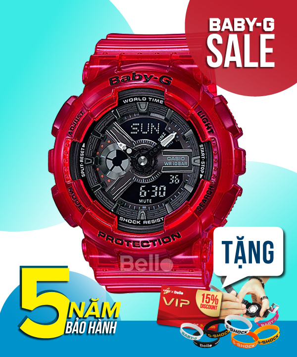 Baby-G BA-110CR-4A - Đồng hồ Casio Baby-G Chính hãng - G-Shock Nữ Giá rẻ