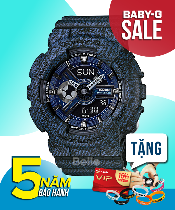 Baby-G BA-110DC-2A1 - Đồng hồ Casio Baby-G Chính hãng - G-Shock Nữ Giá rẻ
