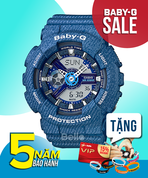 Baby-G BA-110DC-2A2 - Đồng hồ Casio Baby-G Chính hãng - G-Shock Nữ Giá rẻ