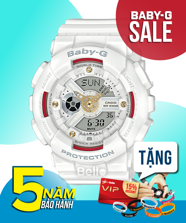 Baby-G BA-110DDR-7A - Đồng hồ Casio Baby-G Chính hãng - G-Shock Nữ Giá rẻ