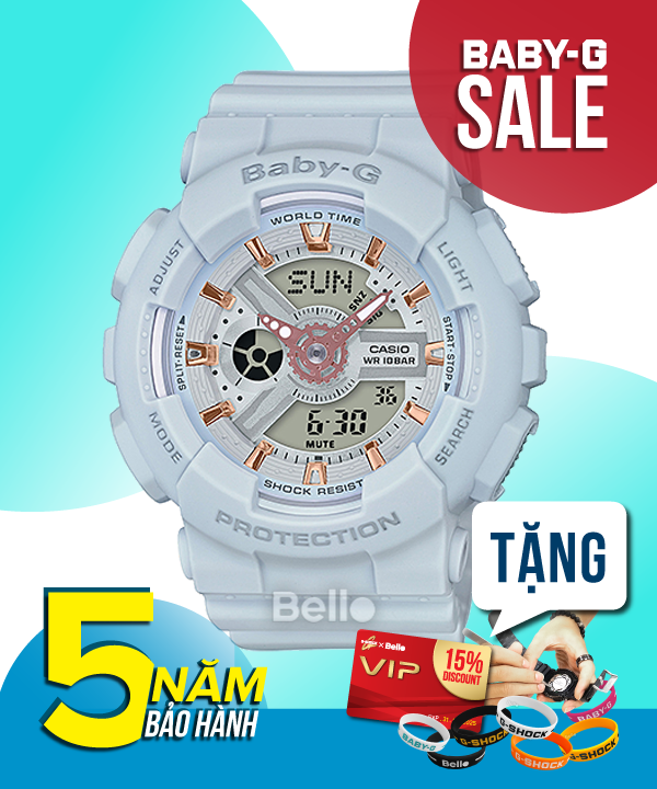 Baby-G BA-110GA-8A - Đồng hồ Casio Baby-G Chính hãng - G-Shock Nữ Giá rẻ