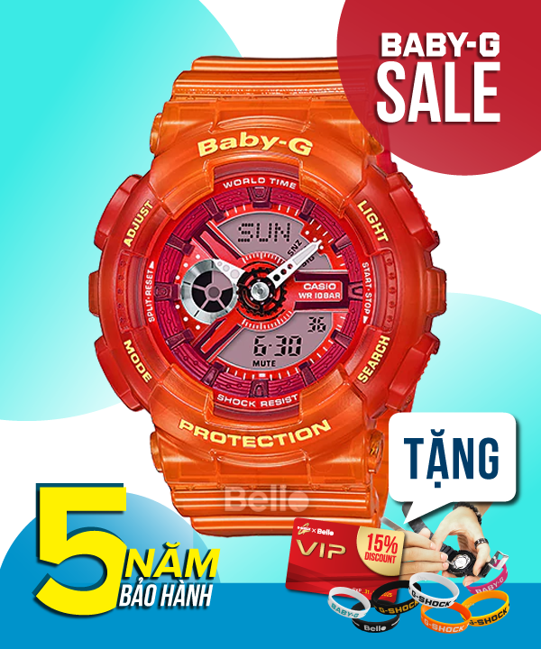 Baby-G BA-110JM-4A - Đồng hồ Casio Baby-G Chính hãng - G-Shock Nữ Giá rẻ