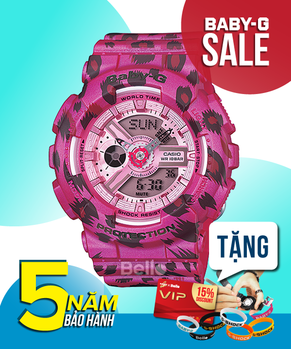 Baby-G BA-110LP-4A - Đồng hồ Casio Baby-G Chính hãng - G-Shock Nữ Giá rẻ