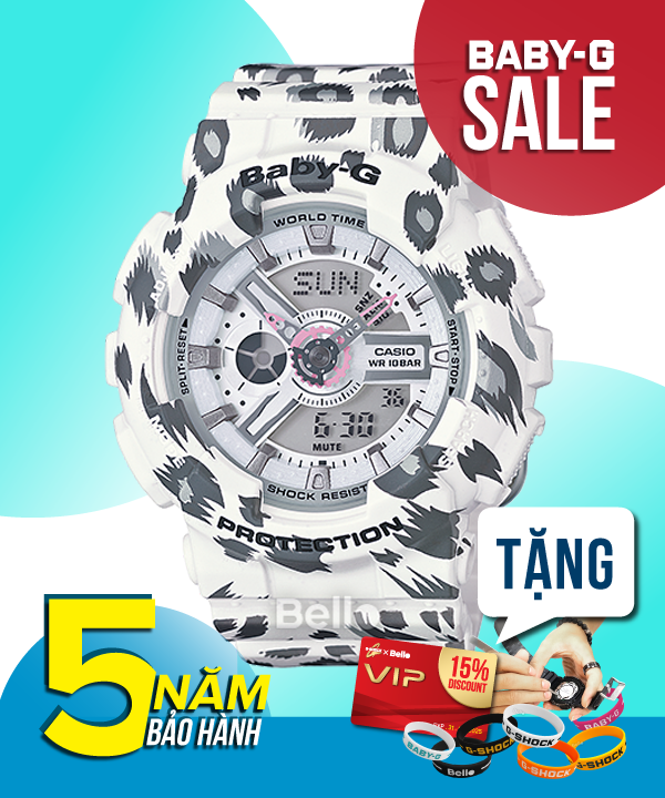 Baby-G BA-110LP-7A - Đồng hồ Casio Baby-G Chính hãng - G-Shock Nữ Giá rẻ