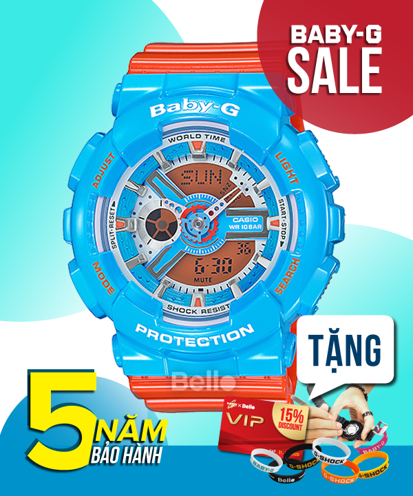 Baby-G BA-110NC-2A - Đồng hồ Casio Baby-G Chính hãng - G-Shock Nữ Giá rẻ