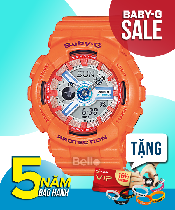 Baby-G BA-110SN-4A - Đồng hồ Casio Baby-G Chính hãng - G-Shock Nữ Giá rẻ