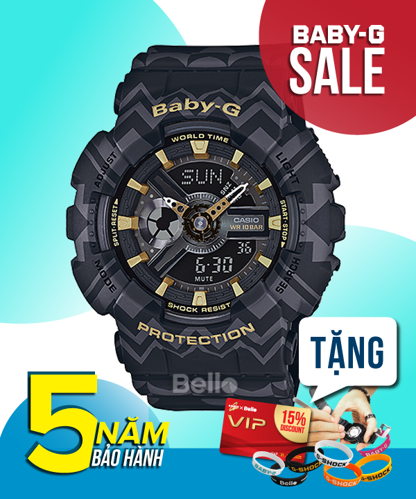 Baby-G BA-110TP-1A - Đồng hồ Casio Baby-G Chính hãng - G-Shock Nữ Giá rẻ
