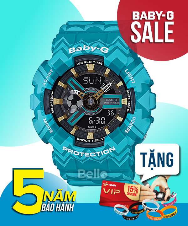 Baby-G BA-110TP-2A - Đồng hồ Casio Baby-G Chính hãng - G-Shock Nữ Giá rẻ
